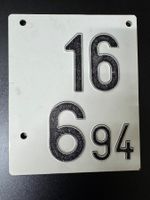 Alte Tafel der SBB-Kilometrierung - Original SBB - Rarität
