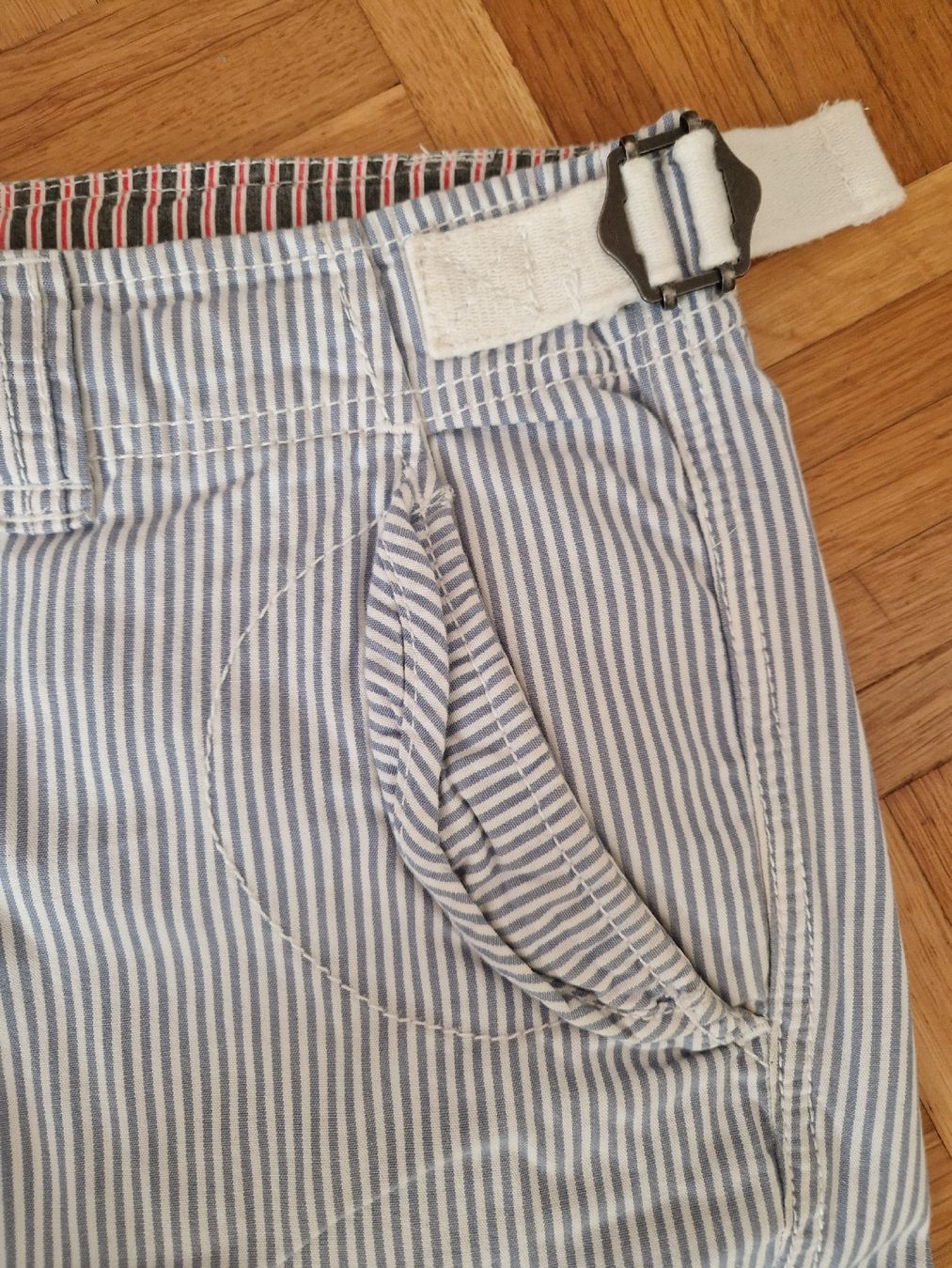 Pantaloni: Fishbone Unisex-Bermuda-Shorts, gestreift, Gr. S – Usato da Reinach BL venduto da Tinkerbelly27 2