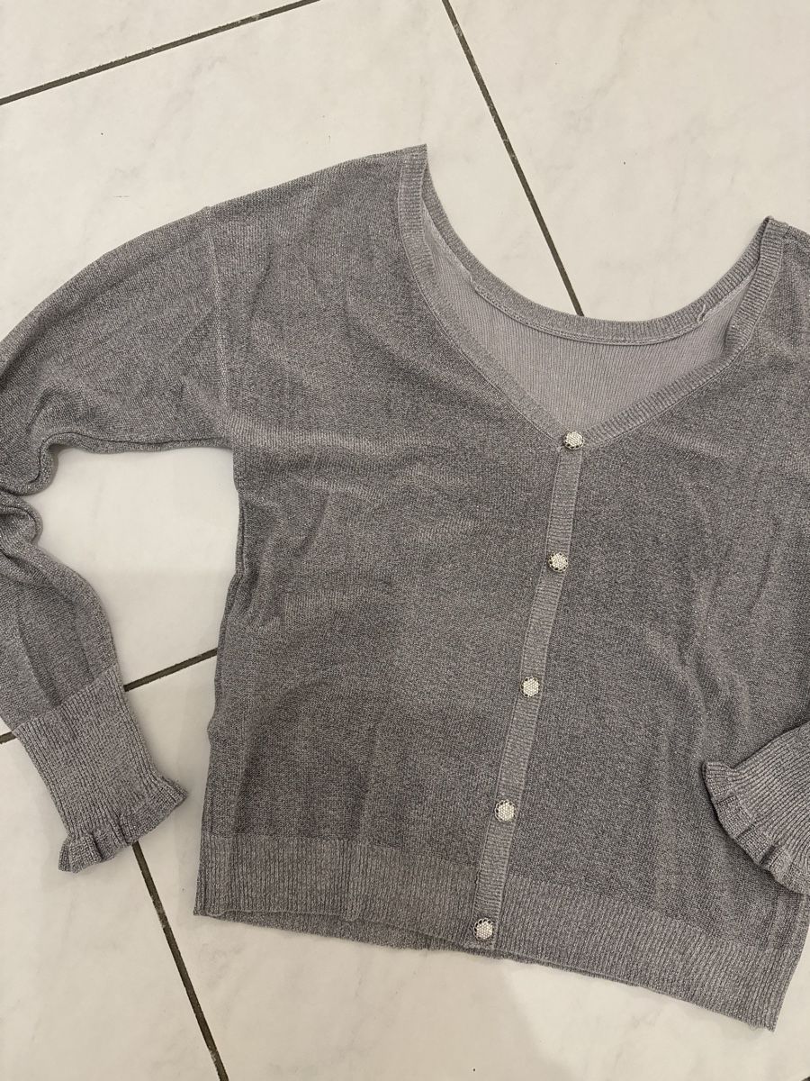 Giacche: Strickjacke silber Gr S – Usato da Zell ZH venduto da Guffos 2