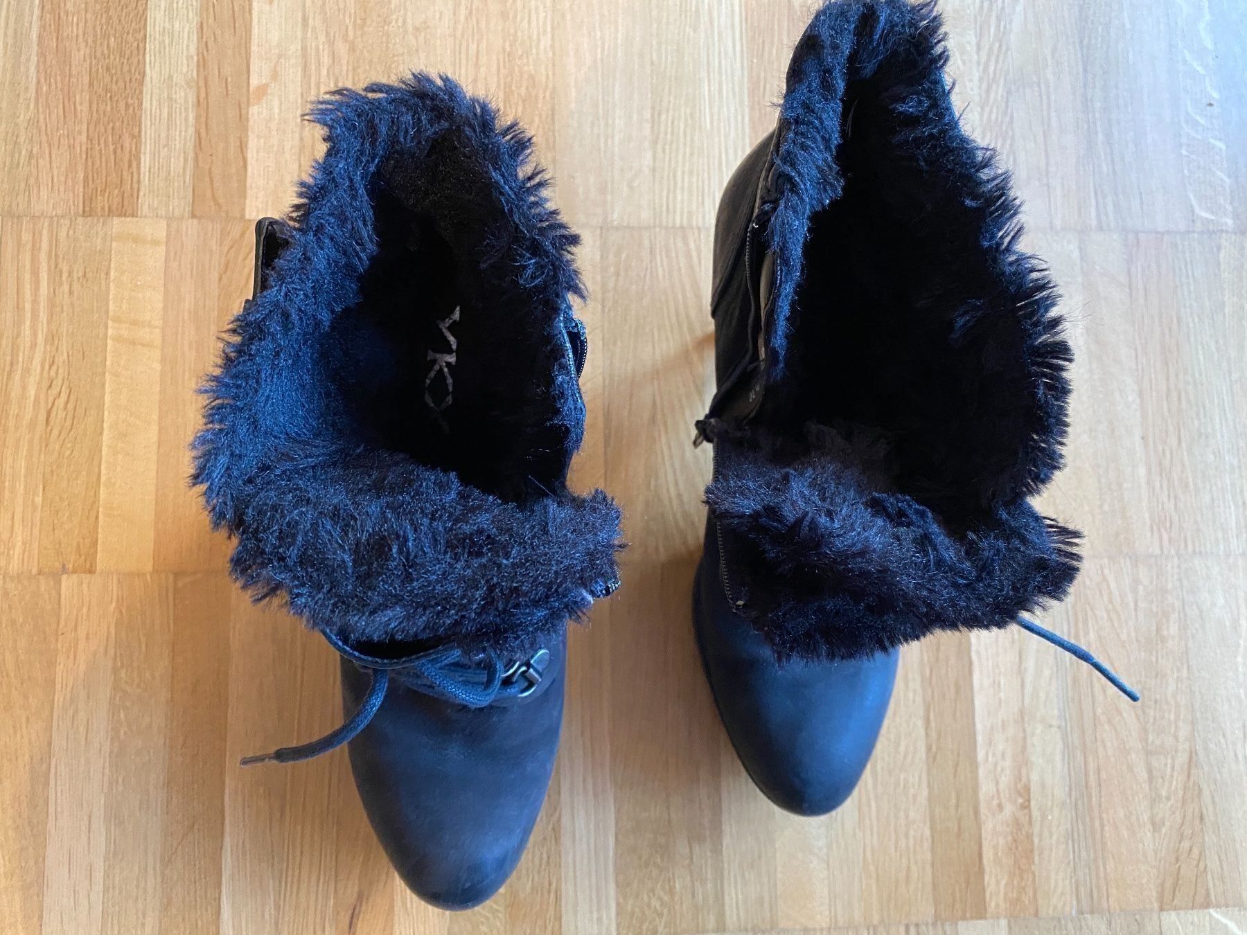 Damenschuhe: Gefütterte Leder Stiefelette - Leder - Gr. 40 – Gebraucht aus Zug von tami12 5