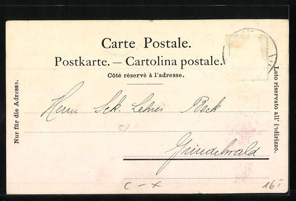 Cartoline postali: Litho Neuchatel, Clicherie J. E. Fuglist – Usato da Berlin venduto da bartko-reher 1