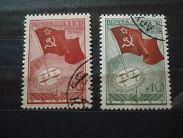 Sowjetunion Satz "UdSSR 1937" Fahne, o
