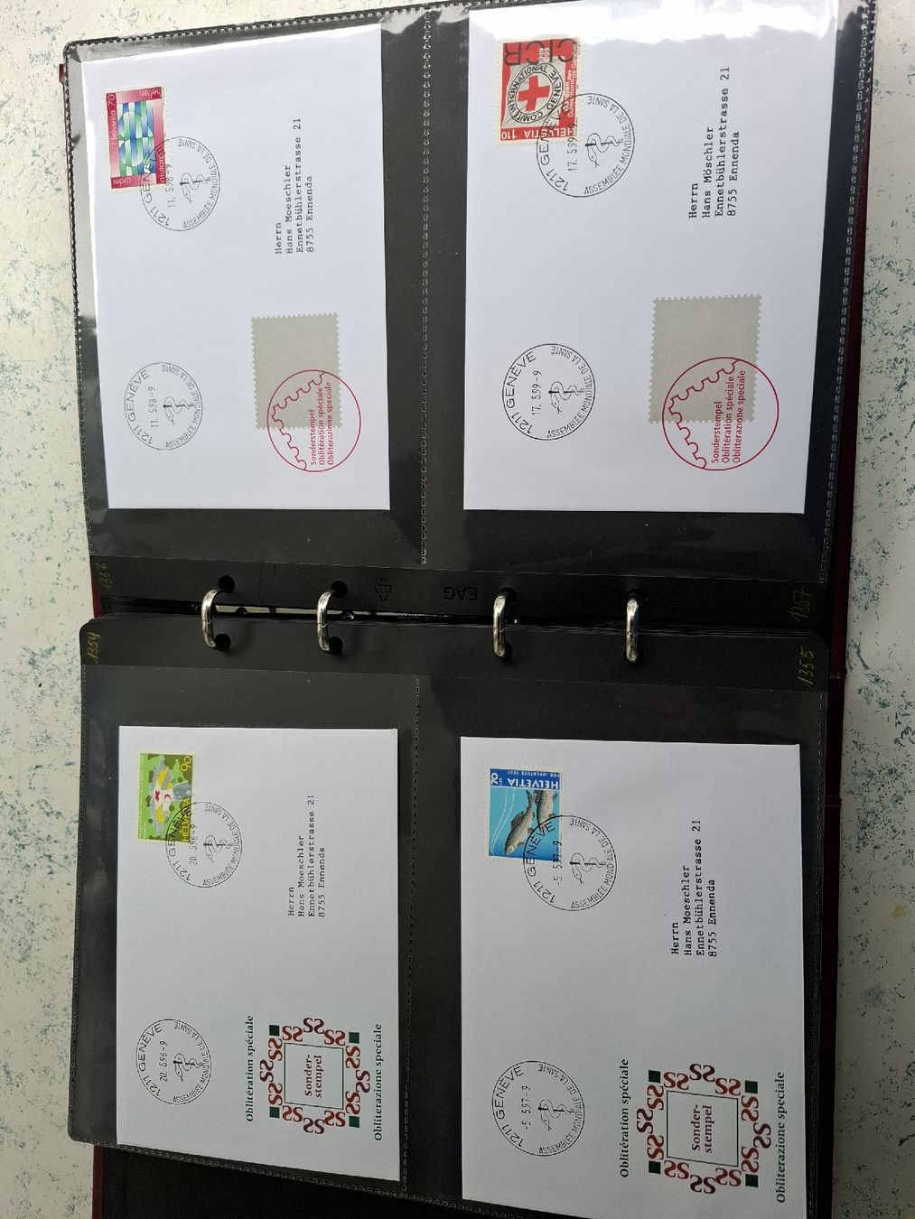 Tutti i francobolli: Briefe Werbe/Sonderstempel Kt.Genf – Usato da Glarus venduto da Strubeli0 7