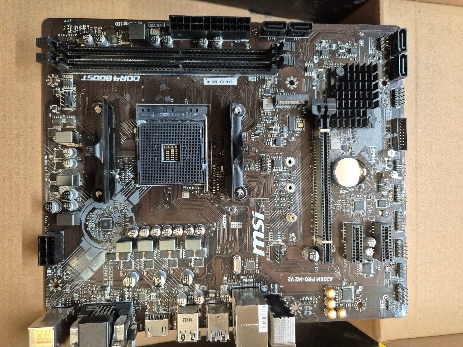 MSI Mainboards: MSI AM4 A320M PRO-M2 V2 – Gebraucht aus Pontresina von Daniel1984