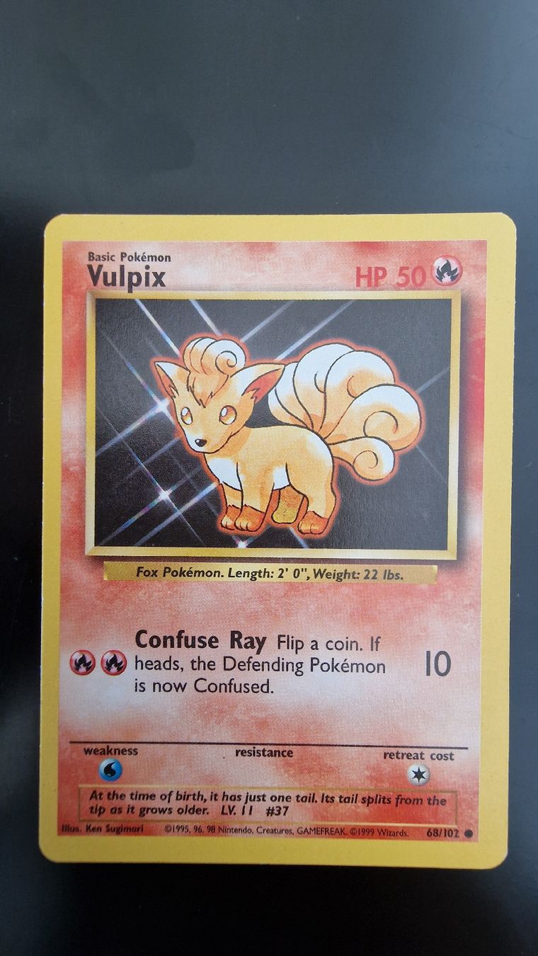 Pokémon Cartes à collectionner: Vulpix #68 – Pokémon Base Set – D'occasion à Veytaux par PocketMonster