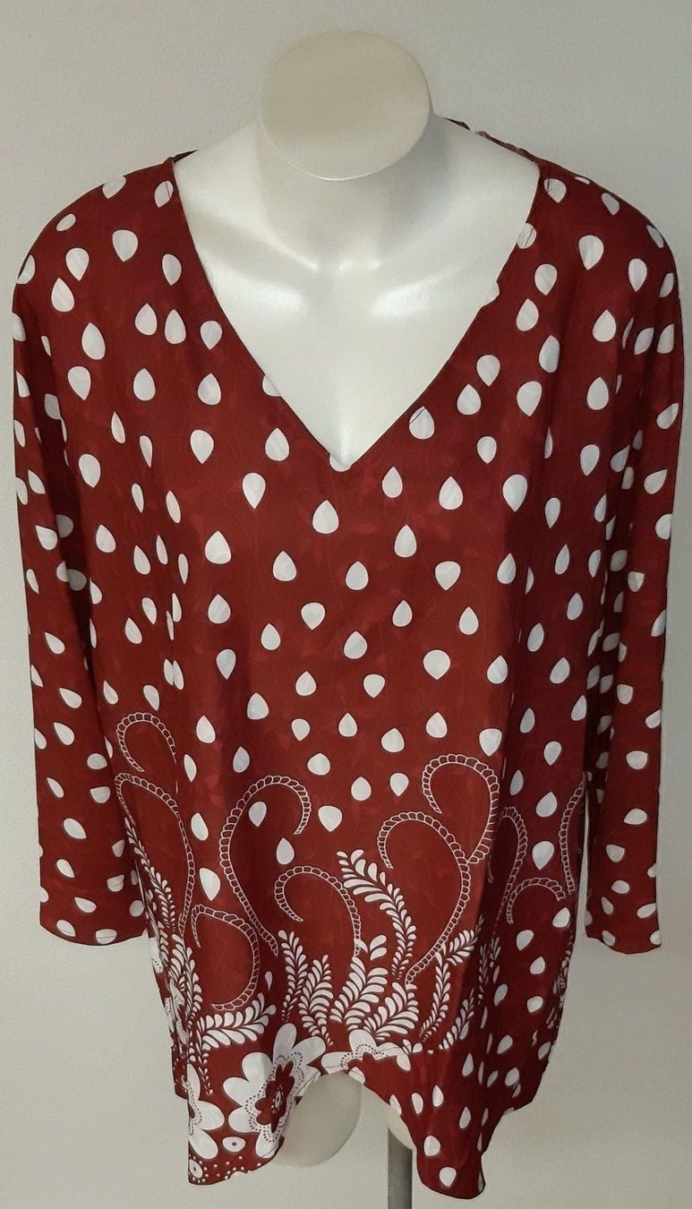 Camicette: TENDENCY Schöne Damen Tunika Rot Gr. 4XL – Nuovo e nell'imballaggio originale da Seuzach venduto da VT-Collections2 4