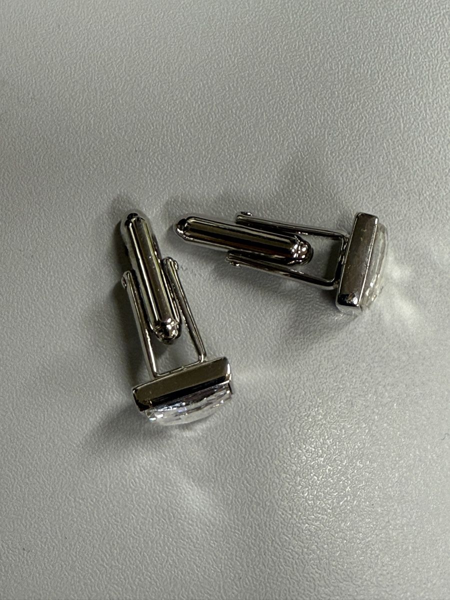 Swarovski Manschettenknöpfe: SWAROVSKI Cufflinks Square Clear Crystal Silver like new – Neu (gemäss Beschreibung) aus Zürich von Allwelcome 2