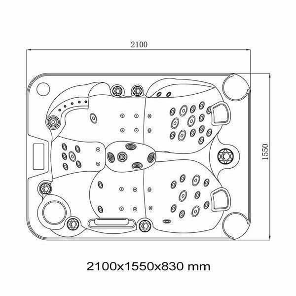 Whirlpool: 7811 Outdoor Whirlpool GLARUS - MIT Treppe & Thermoabdeckung – Nuovo e nell'imballaggio originale da Wallenwil venduto da toesstal-vertrieb 2