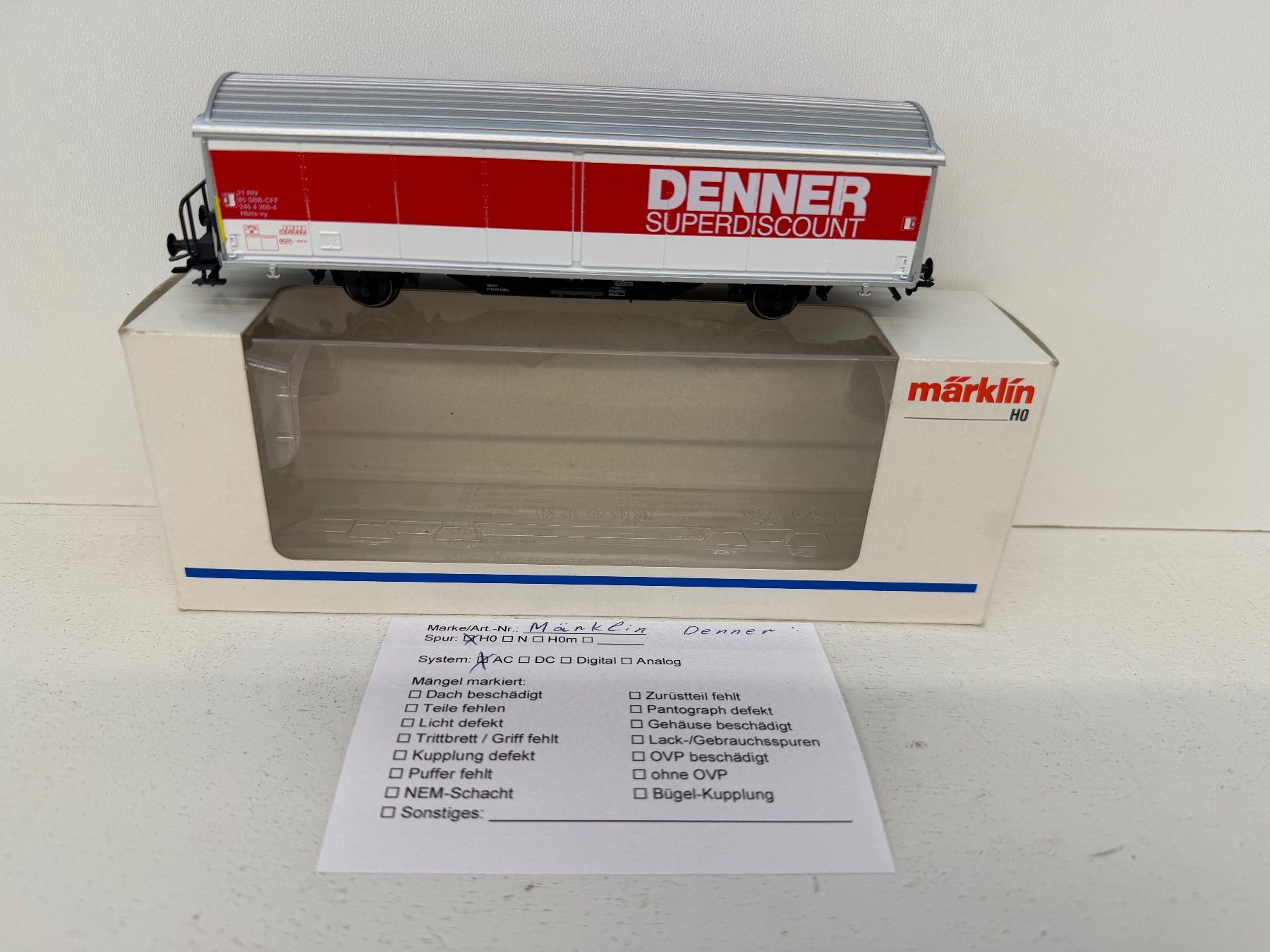 Märklin Trains électriques: Märklin Denner Hbils Güterwagen 4735.902 – D'occasion à Büsserach par ModellbahnDepot 8