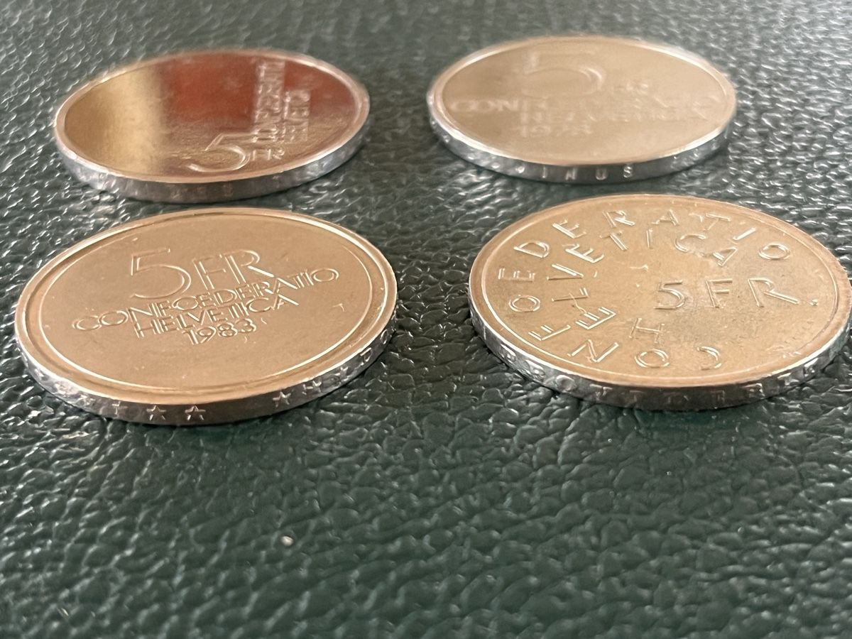 Tutti le monete: Konvolut 5 Fr. Gedenkmünzen – Usato da Laupen BE venduto da Rohe5500 2
