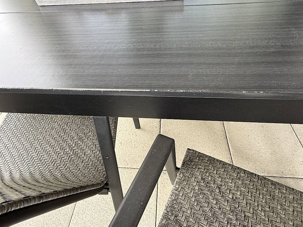 Jysk Set di tavolo e panche: Sitzgruppe Jysk  Tisch + 4 Stühle  Anthrazit – Usato da Etzgen venduto da pat_mqm9 3