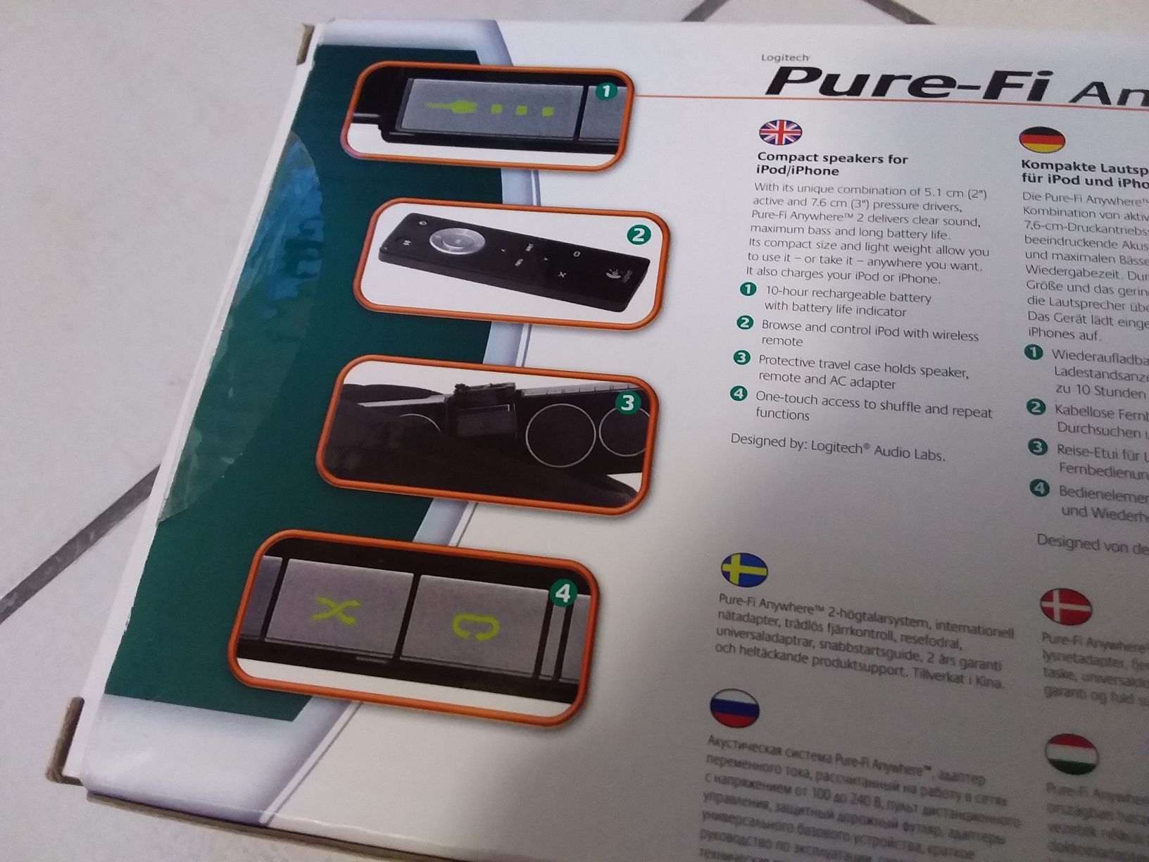 Logitech Lautsprecher: Logitech Pure-Fi Anywhere 2 _ iPod iPhone – Neu (gemäss Beschreibung) aus Ligornetto von Gurzo 3