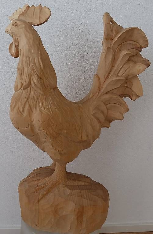 Sculture & Statue: Güggel / Hahn geschnitzt – Usato da Scherzingen venduto da compukoe 2