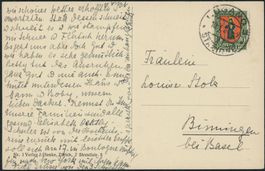 1923 - Pro Juventute - Karte - EF