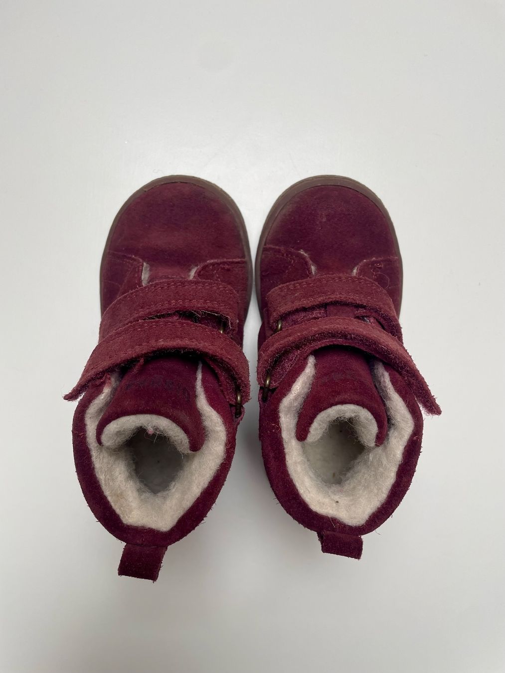 Bisgaard Scarpe per ragazzi: Bisgaard Winterschuhe Klett, Bordeaux Gr.22 – Usato da Grellingen venduto da dinge 1