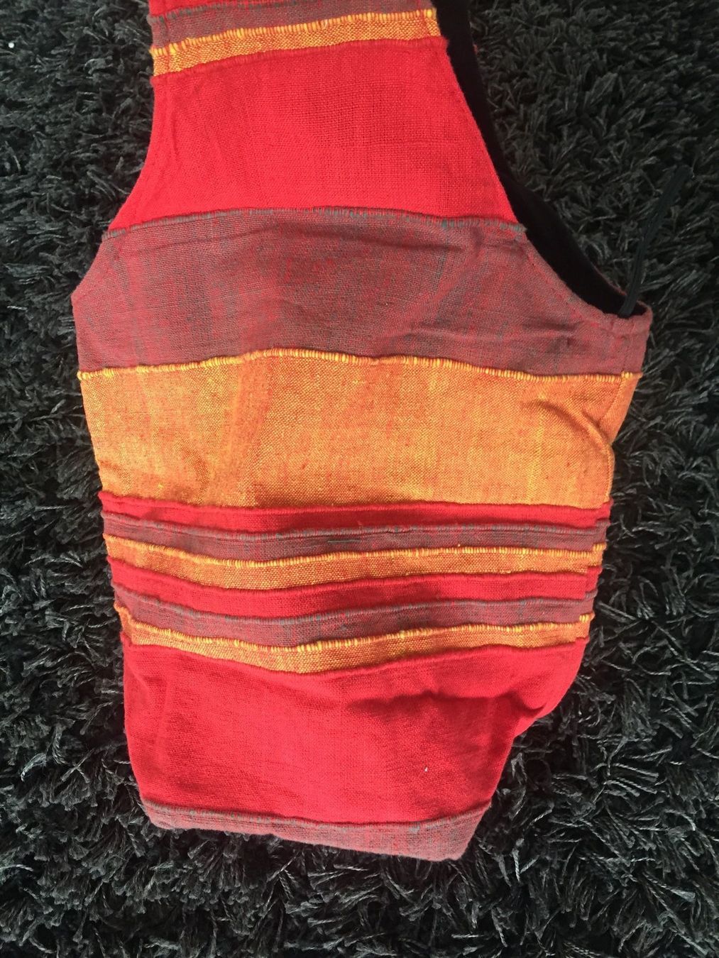 Borse: Sac en tissus rouge/orange... – Usato da Versoix venduto da coul-raoul 1