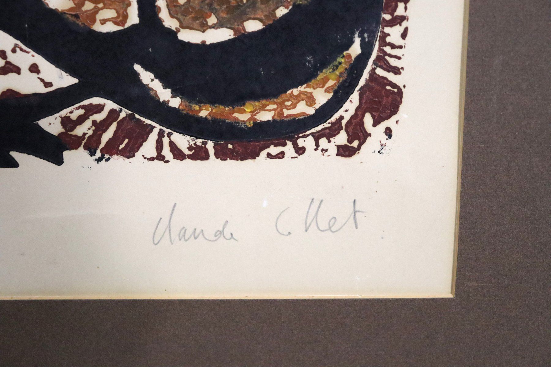 Arts picturaux & lithographies: Claude Collet 1929-2007, Lithographie "Taube" – D'occasion à Zug par Kunst-Fundgrube 3
