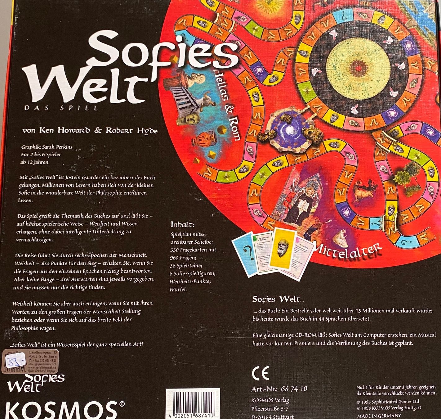 Giochi: Sofies Welt (Spiel) von Kosmos – Nuovo (secondo la descrizione) da Benglen venduto da rumas 1