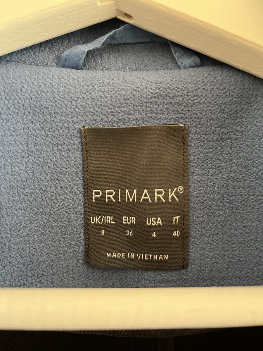 Primark Cappotti: Primark Mantel, Gr. 36, hellblau – Usato da Trin venduto da lad_qxl2 2