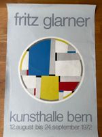 Plakat Kunsthalle Bern FRITZ GLARNER Original 1972