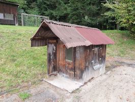 Spiel-Gartenhäuschen mit Ausbau- und Renovationspotential