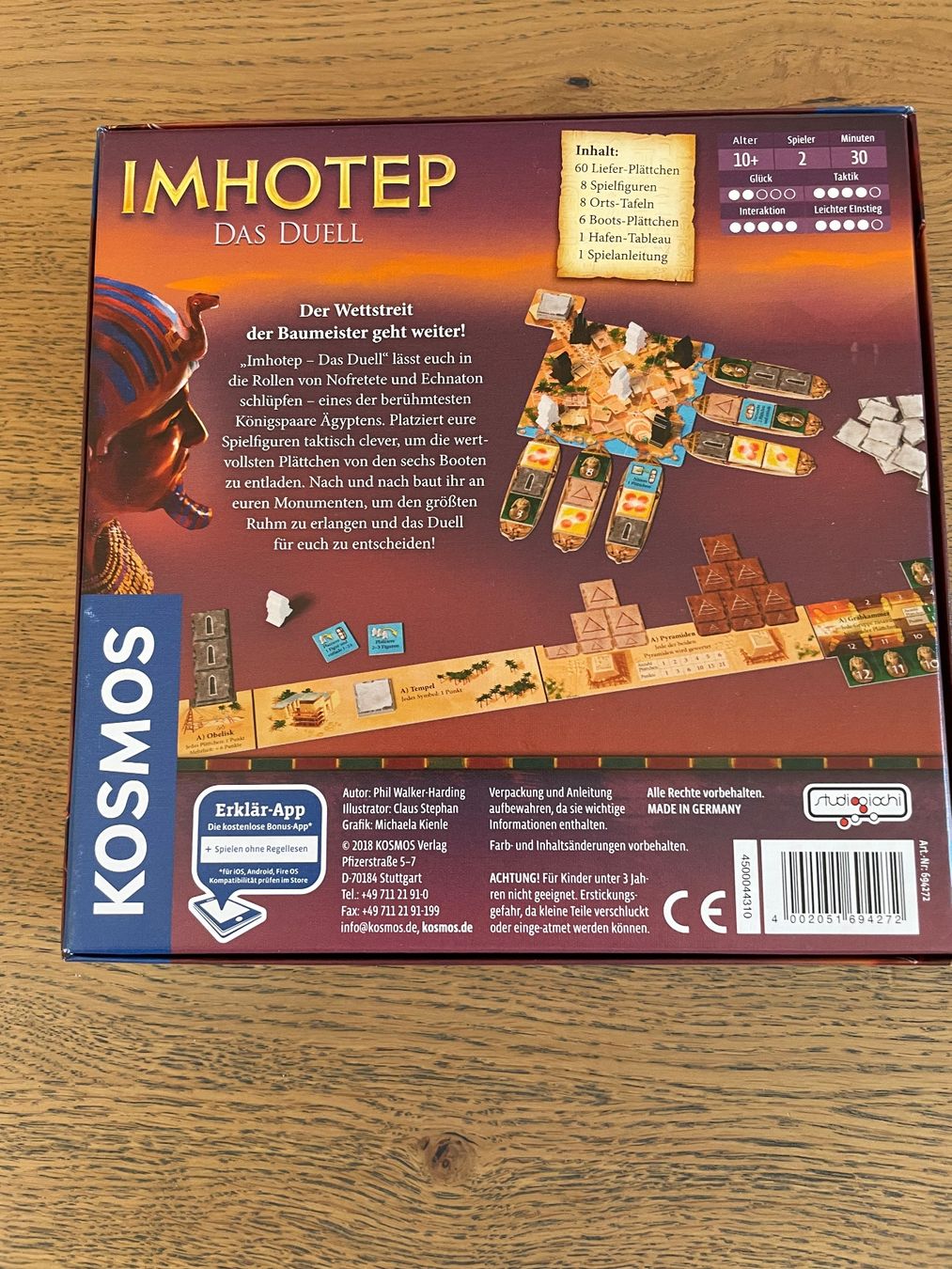 Kosmos Giochi: Imhotep das Duell – Usato da Corpataux venduto da sam035 1