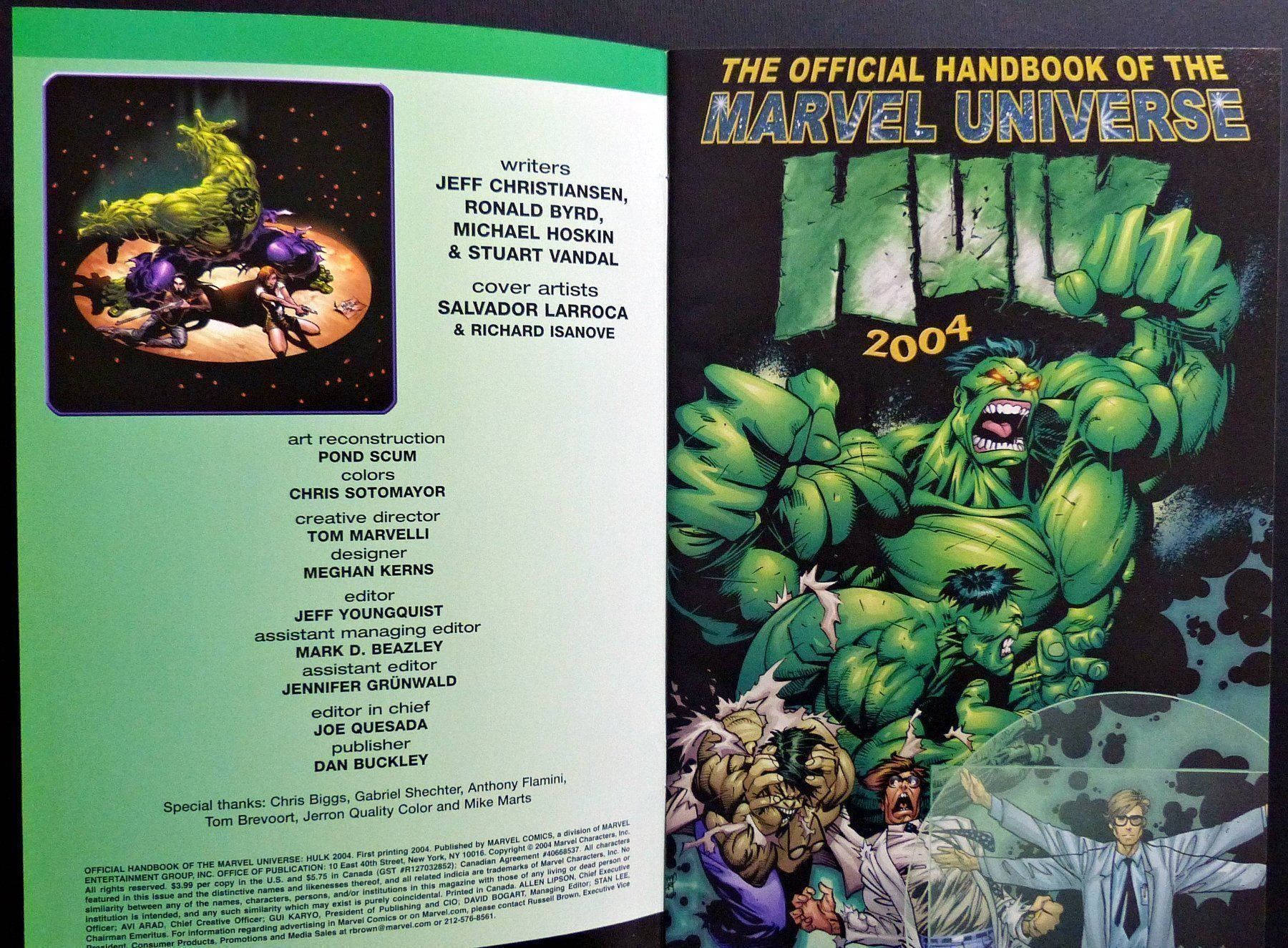 Fumetti: DAREDEVIL SPIDER-MAN HULK OFFICIAL HANDBOOK MARVEL 2004 – Usato da Lugano venduto da YouWantUS 9