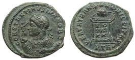 CONSTANTINE II bronze nummus (322-323 AD). Selten ! (R2)