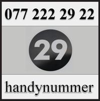 Handynummer, Telefonnummer, VIP Nummer, 077 222 29 22
