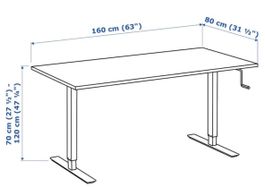IKEA Schreibtisch höhenverstellbar