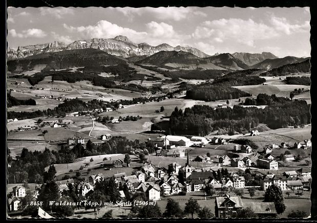 Cartes postales: Waldstatt /Säntis, Blick über den Ort – D'occasion à Berlin par bartko-reher