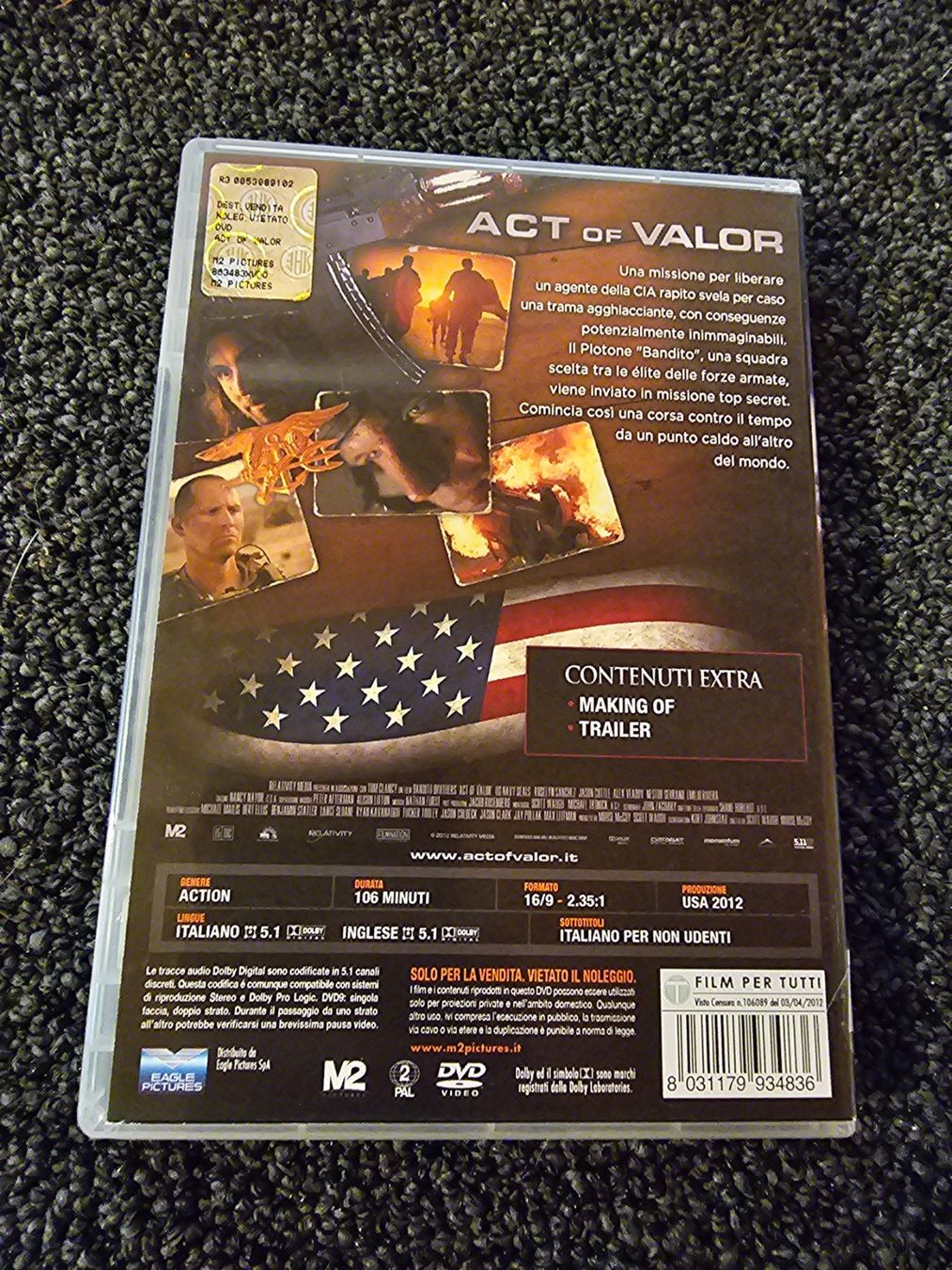 Alle DVDs: ACT OF VALOR(14489) – Gebraucht aus Ruswil von M71 1