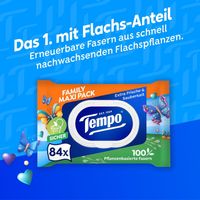 Tempo Feuchttücher 6er Set – je 84 Stück, Maxi Pack