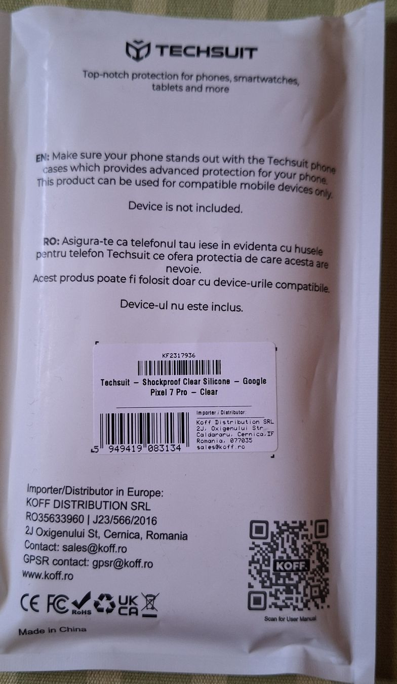 Google Coques & Protection écran: Techsuit Google Pixel 7 Pro Case - Transparent Silikon – Neuf (Voir description) à Schmitten FR par Sidewinder 2