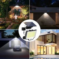 Solar Led Strahler Mit Bewegungsmelder AußEn，200 Led 3modi
