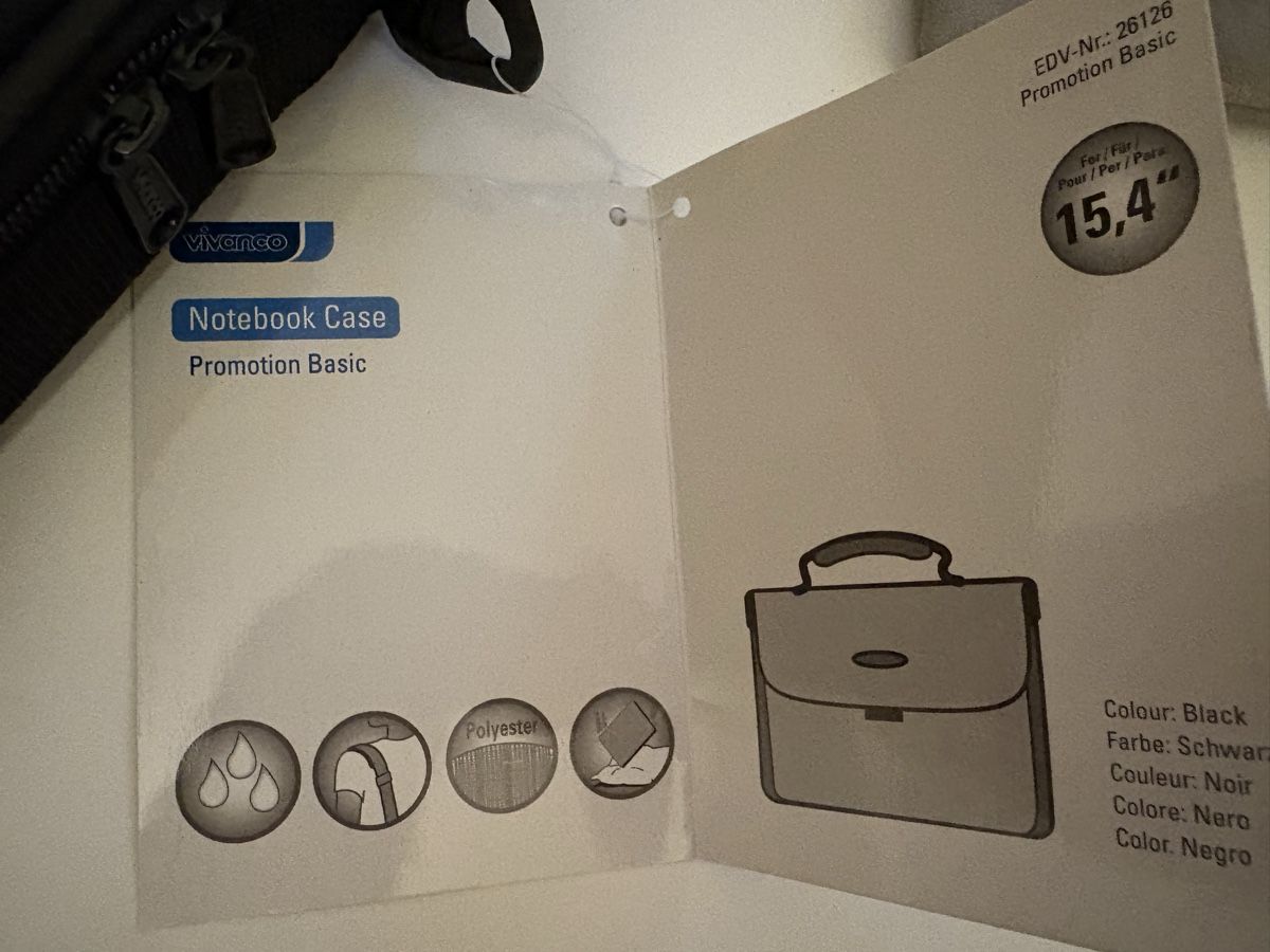Borse: Vivanco Notebook Tasche 15.4" - Neuwertig & Praktisch! – Nuovo (secondo la descrizione) da Zuchwil venduto da simge_1907 2