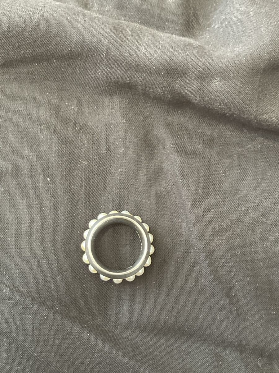 Bagues: Ring, Stahl mit Perlen – D'occasion à Birmensdorf ZH par irina61