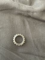 Ring, Stahl mit Perlen