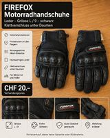 FIREFOX Motorradhandschuhe  Leder  Grösse L / 9
