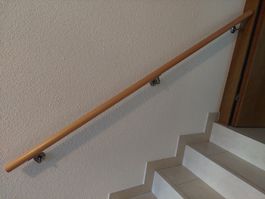 Holz-Handlauf für Treppe, 184,5 cm, Top Zustand!