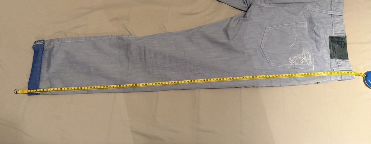 Versace Hosen: Pantalon VESACE Collection bleu clair coton/ramie – Gebraucht aus Yverdon-les-Bains von Le_Joss 4