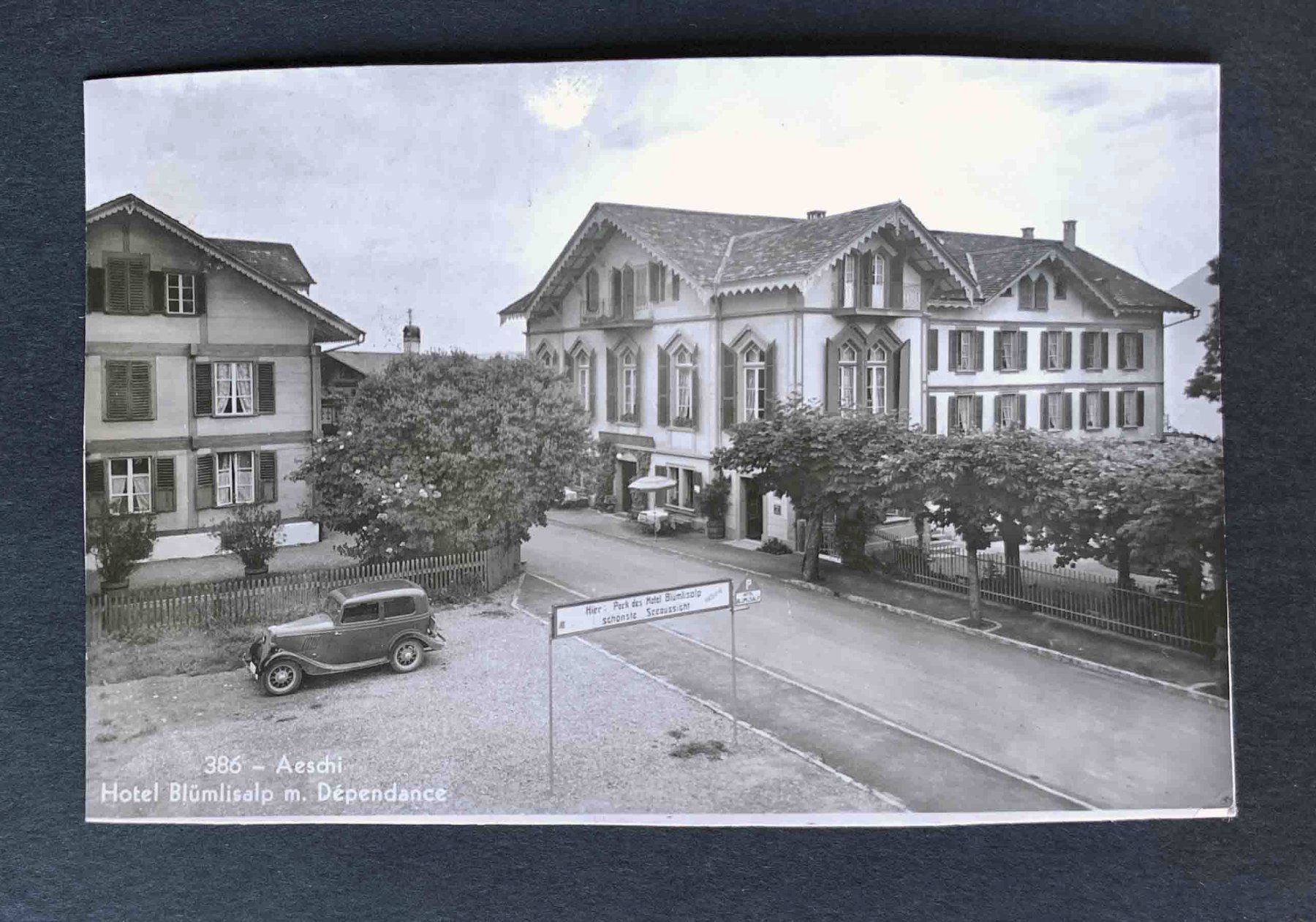 Cartoline postali: AK Aeschi Hotel m Dependance – Difettoso da Goldau venduto da artelier1