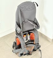 MiniMeis G4 Kindertrage – Grey/Orange – sehr guter Zustand