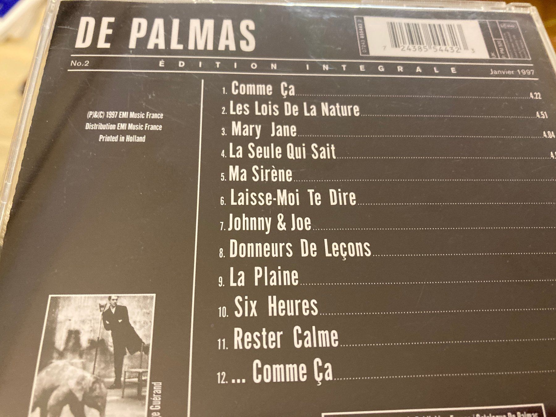 CD: CD, De Palmas, Les Lois de la Nature – Usato da Baden venduto da Yoyo1 1
