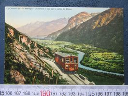 CHEMIN DE FER MARTIGNY - CHATELARD VUE SUR VALLEE DU RHONE