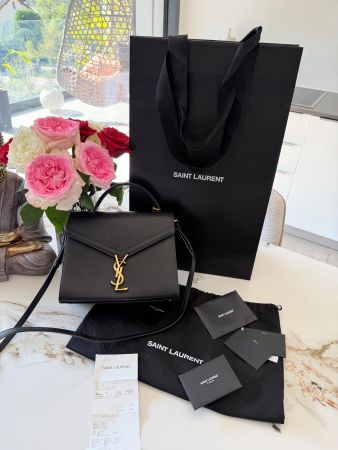Saint Laurent Cassandra medium bag in grain YSL