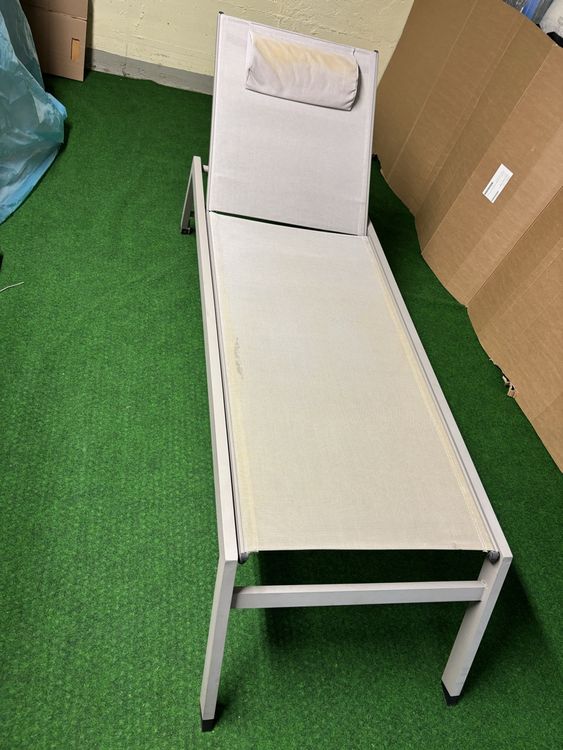 Pfister Chaises longues: Liegestuhl Aluminium – D'occasion à Zug par Deks