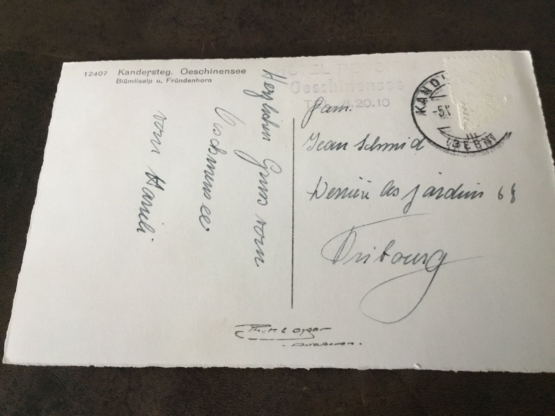 Cartes postales: Kandersteg, Oeschinensee – D'occasion à Kerzers par Georges3210 1