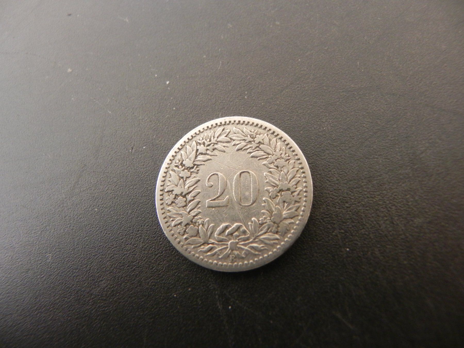 Alle Münzen: Schweiz 20 Rappen 1883 B – Gebraucht aus Biel/Bienne von Gogolozi 1