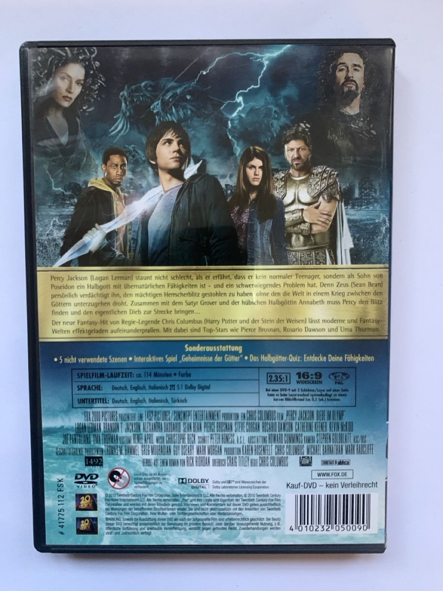 Alle DVDs: DVD Percy Jackson Diebe im Olymp – Gebraucht aus Salavaux von Lune_Diurne 1